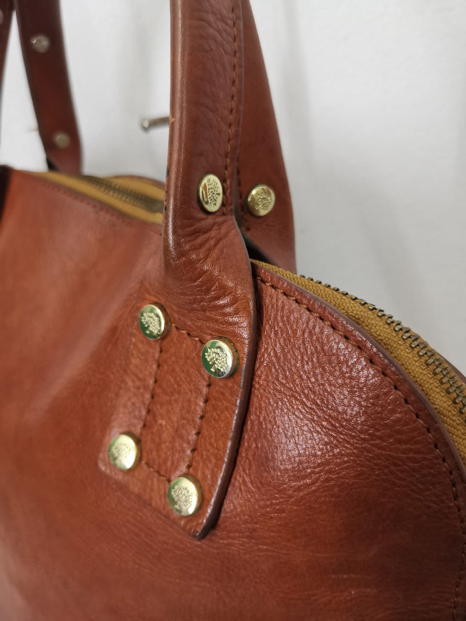 Vintage Mulberry Leather Handle Bag - 7