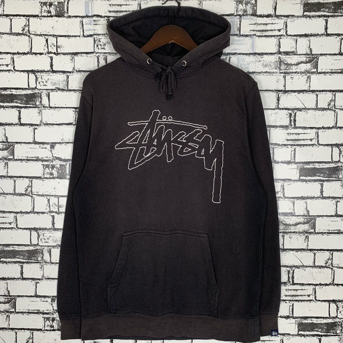 Vintage Stussy America Clothing Hoodie Pullover - 1