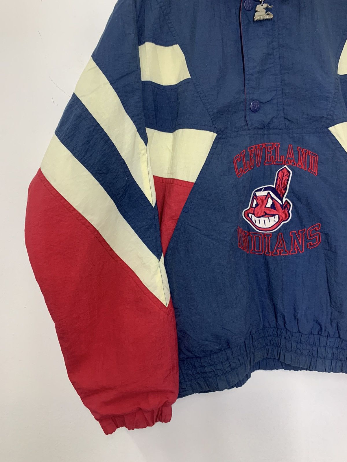 Vintage CLEVELAND INDIANS Starter Anorak Jacket - 3