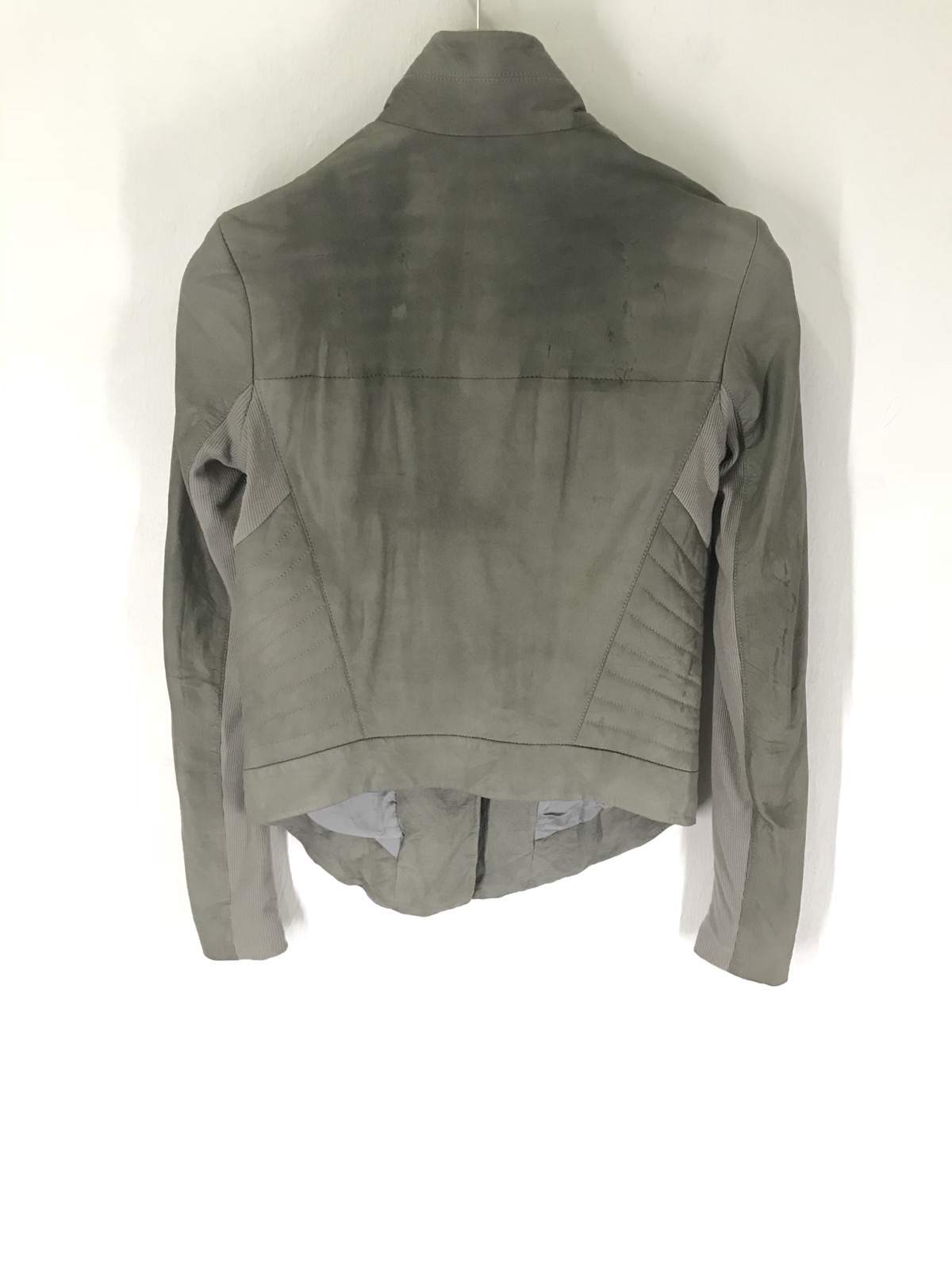 2000s Helmut Lang Biker Paper Leather Jacket - 14