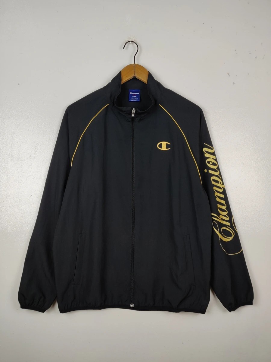 Vintage Gold Windbreaker Sweater Jacket - 2