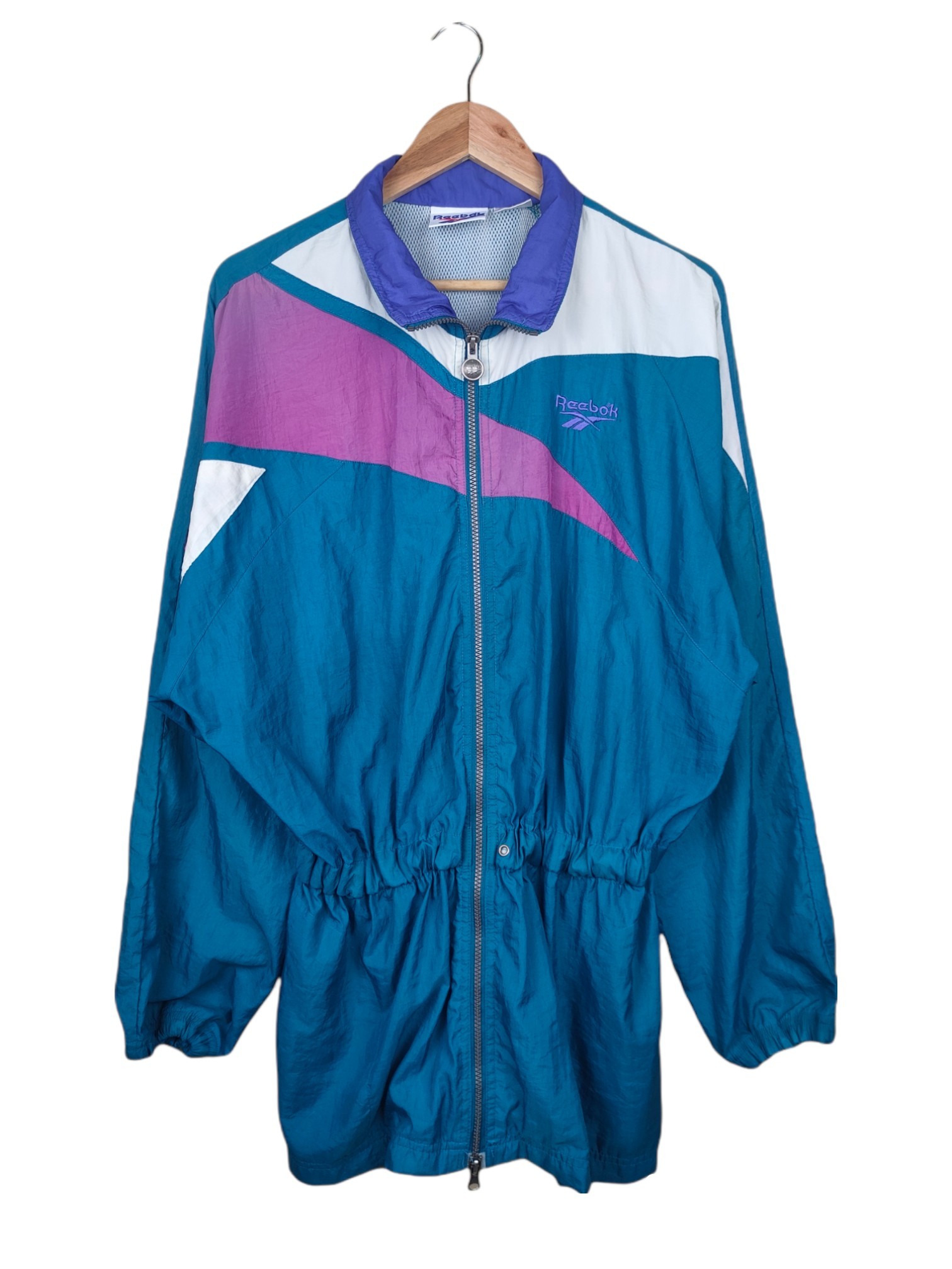 Vintage - Vintage Reebok Long Windbreaker Jacket - 1