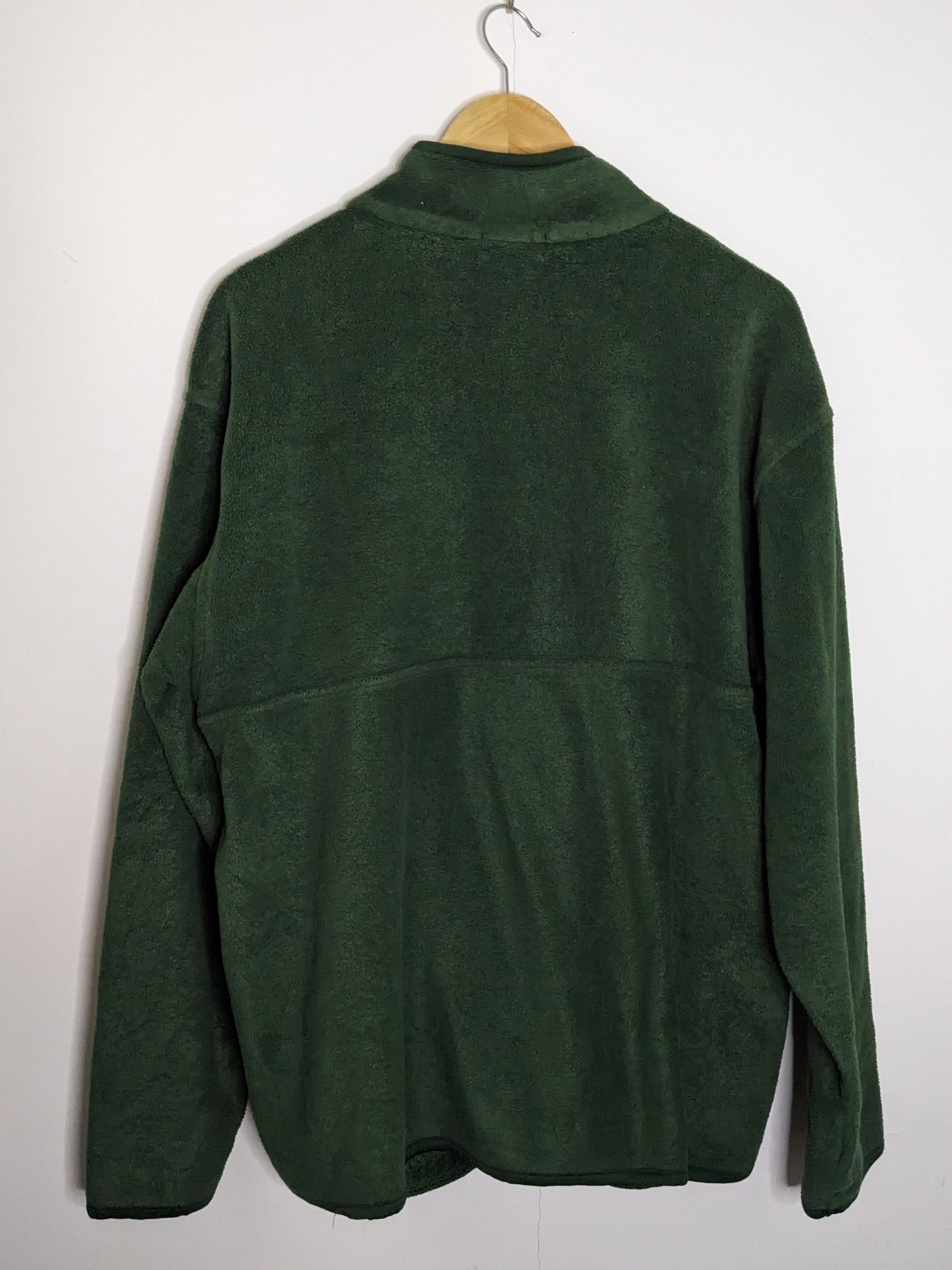 Uniqlo Half Zipper Green Fleece Pullover Sweatshirt Jacket - 3