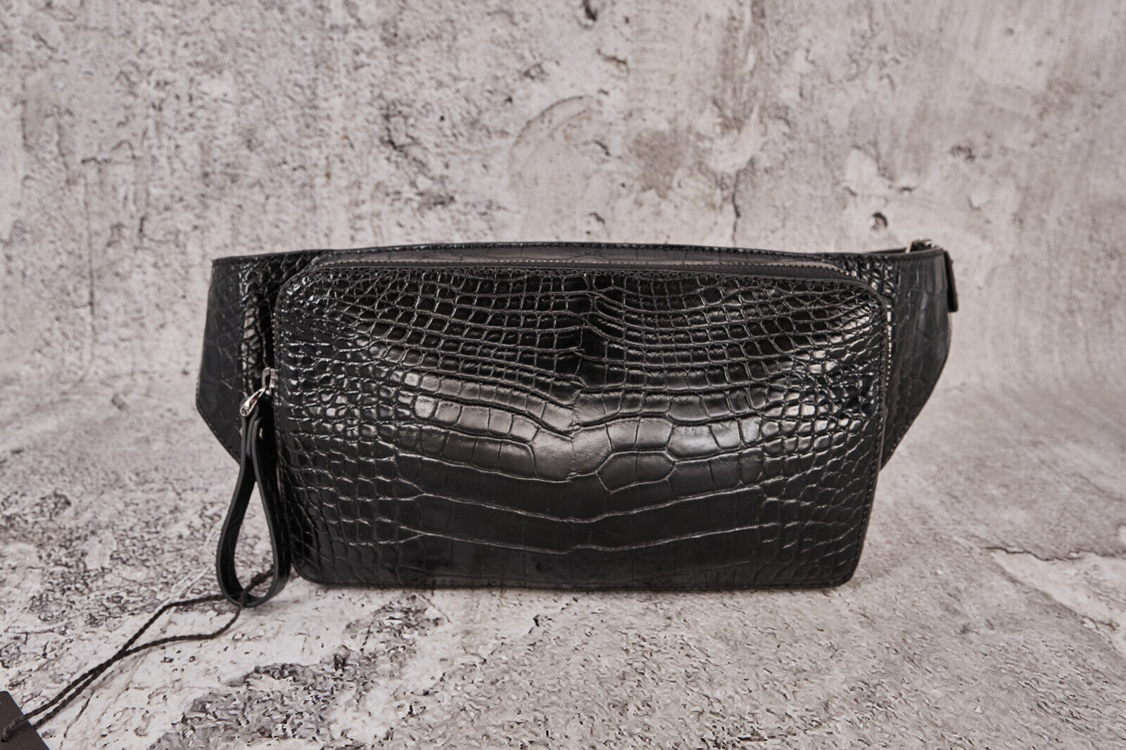 Brand New With Tags Valentino Garavani Women's Rockstud Alligator Black Waist Bag - 5