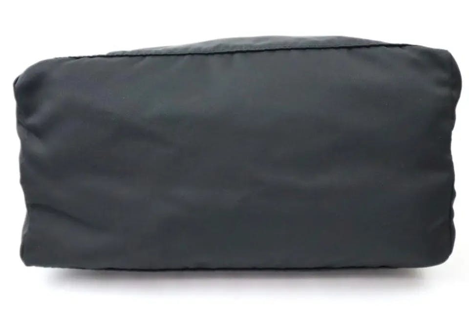 Authentic Prada Tessuto Nyalon Leather Toiletries Clutch Bag - 13