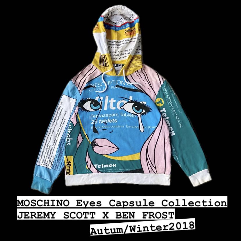 hoodie🔥BEN FROST For MOSCHINO x JEREMY SCOTT AW18 multicolor - 1