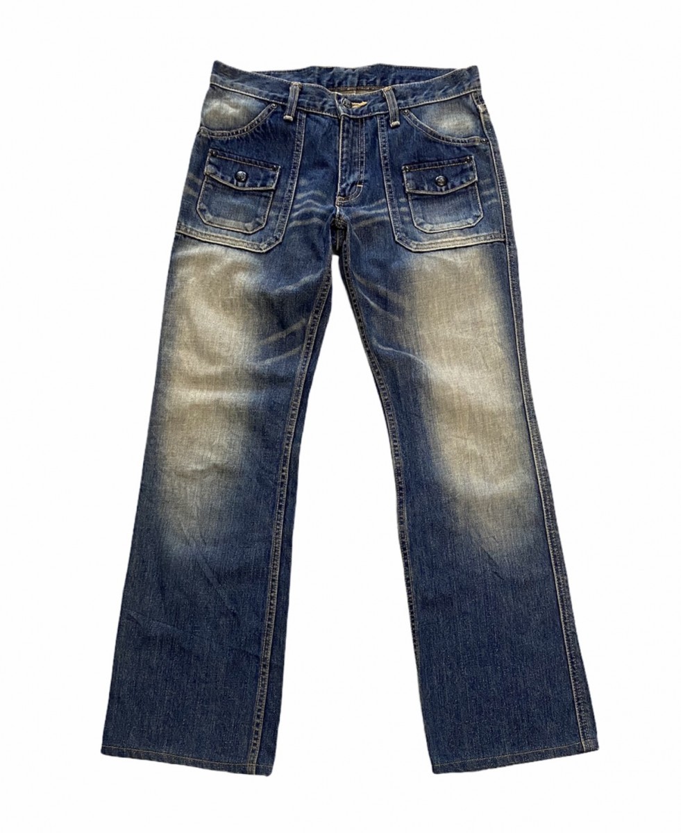 Lee - Union Made by Lee Bush Pants Distressed Denim Made in Japan - 15