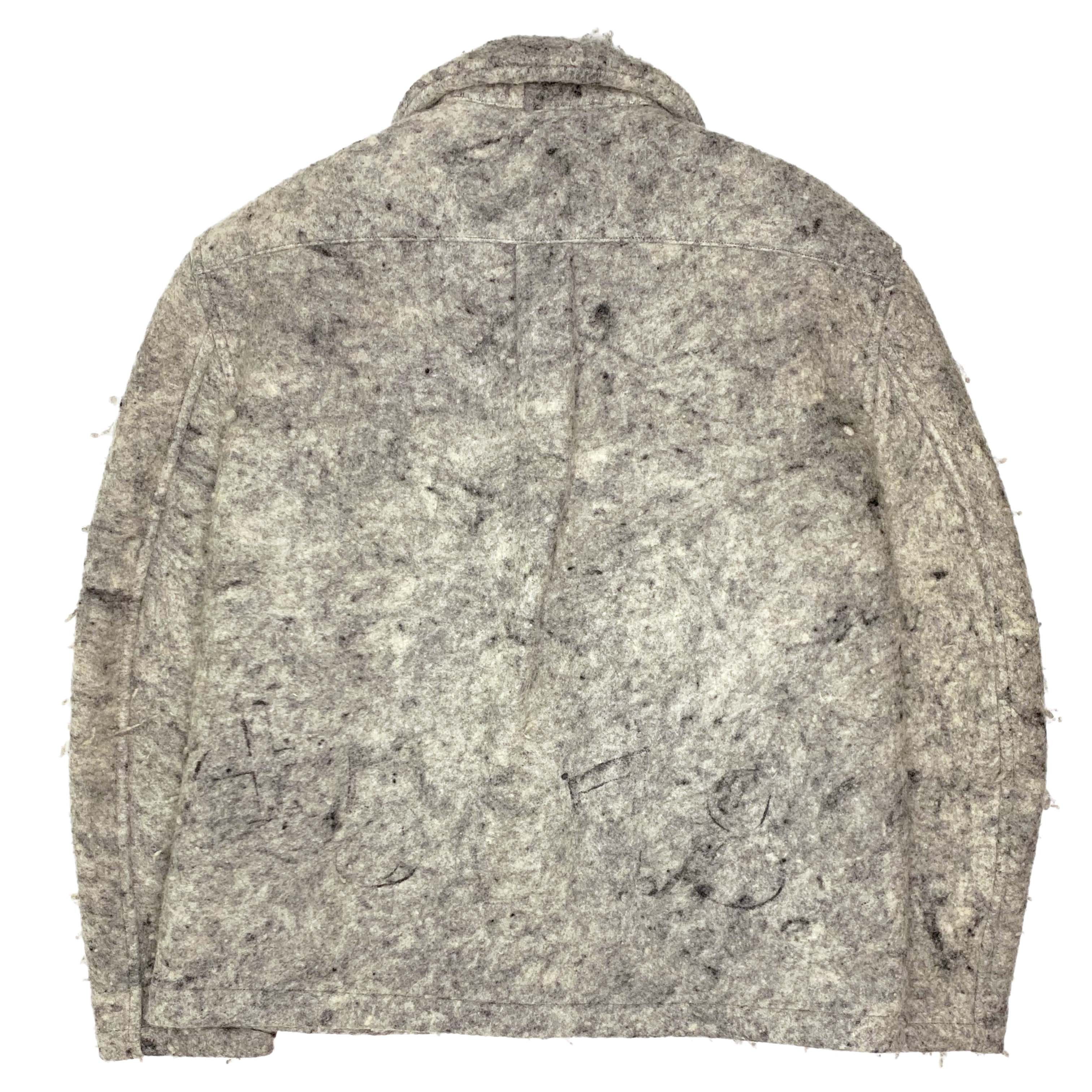 AW95 Numbered Oversized Pressed Wool Felt Jacket - 1