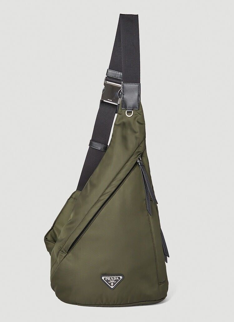 STEAL! 2010$ Prada Olive Re-Nylon Cross Body Bag (Brand New) - 3