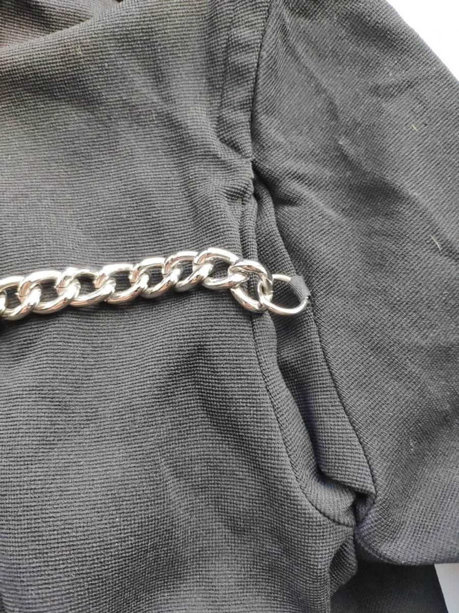 ARCHIVE ! AD2008 Boiled polyester chain black coat - 8
