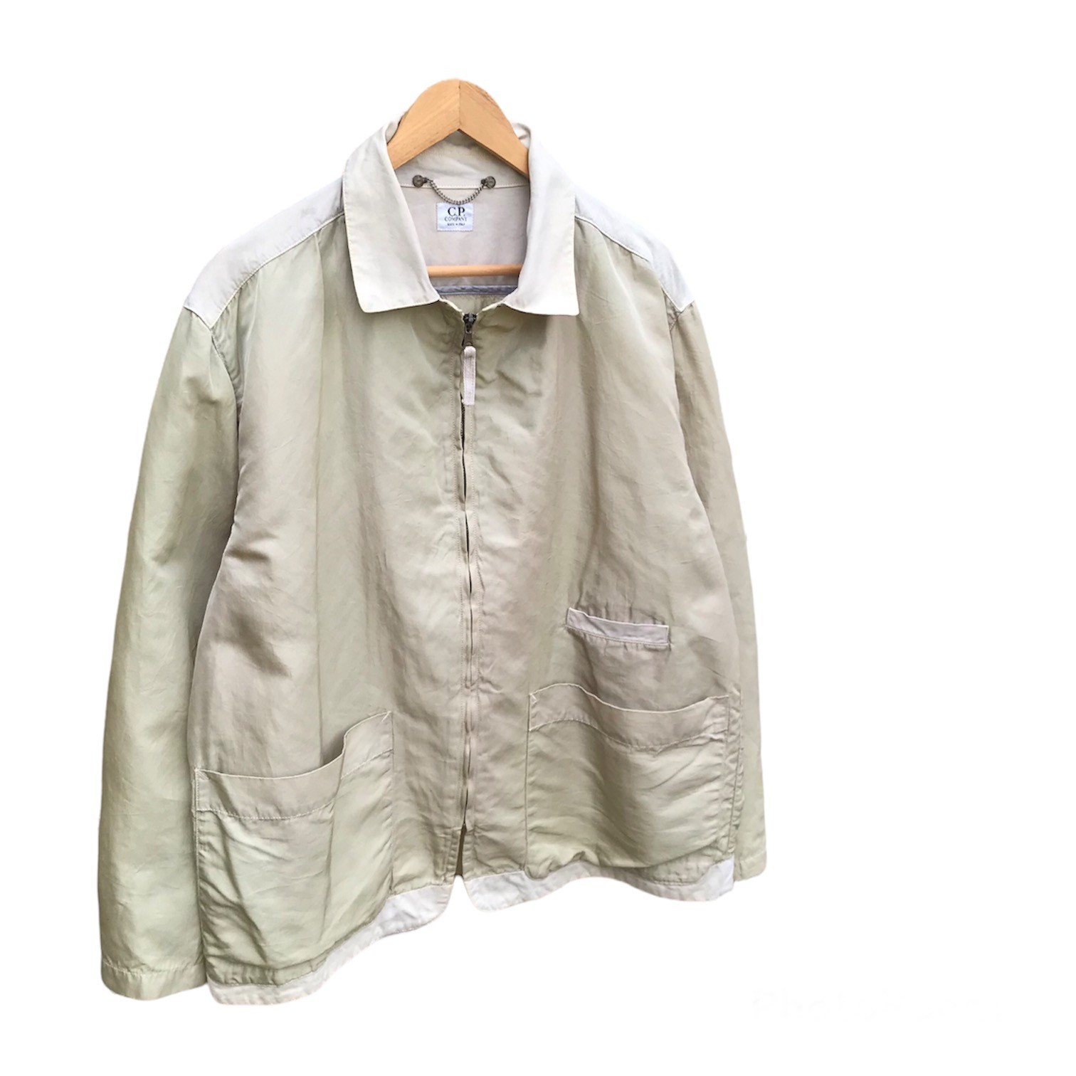 Massimo Osti - Vintage CP Company 90s nylon+Canvas zipper jacket