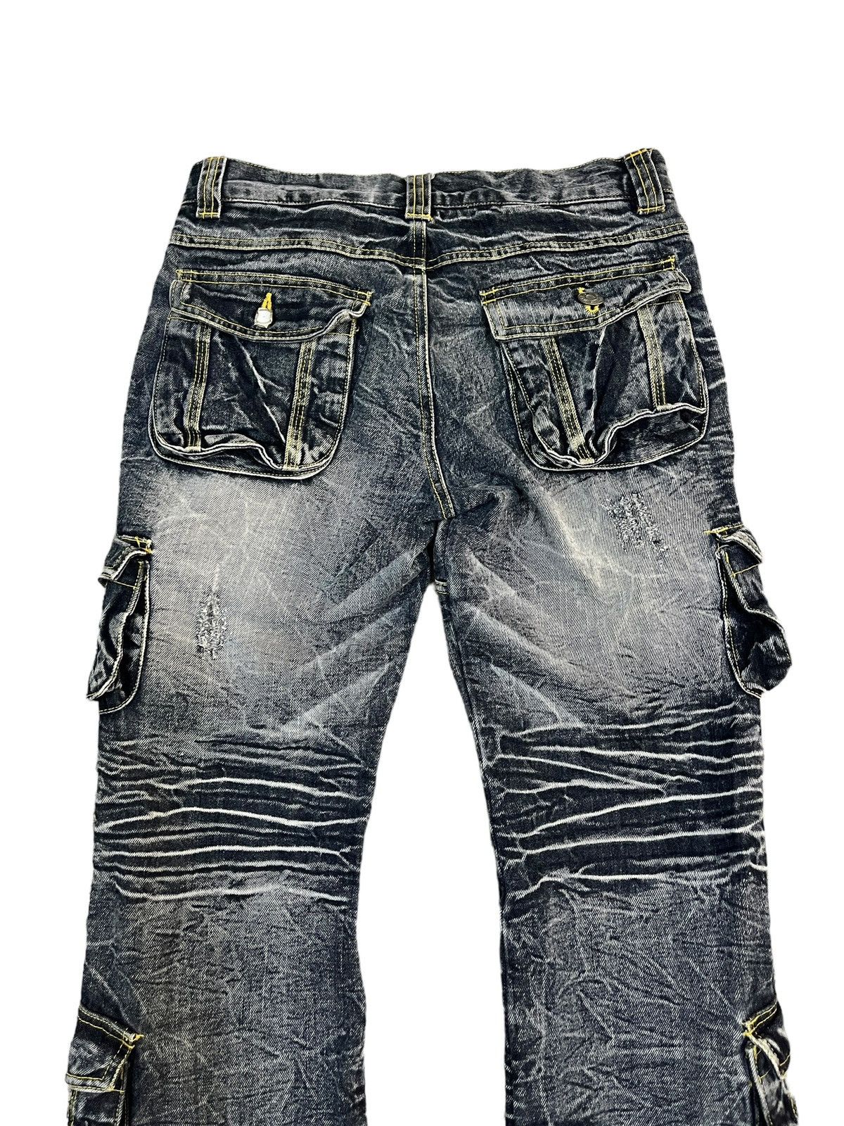 Vintage - Rare!! 🇯🇵Japanese Brand Zerosail Multi Pocket Flare Jeans - 8