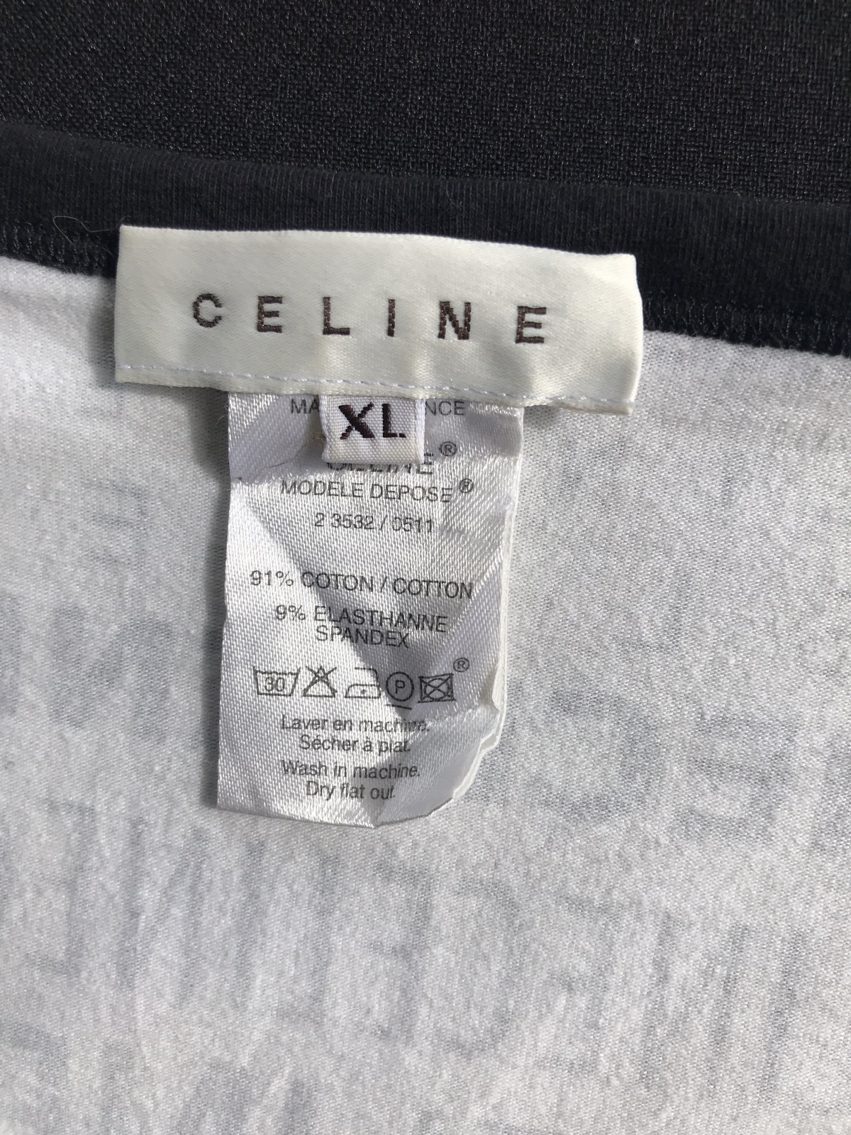 Made in France Celine All Overprint Logo Spell Out Tee - 5