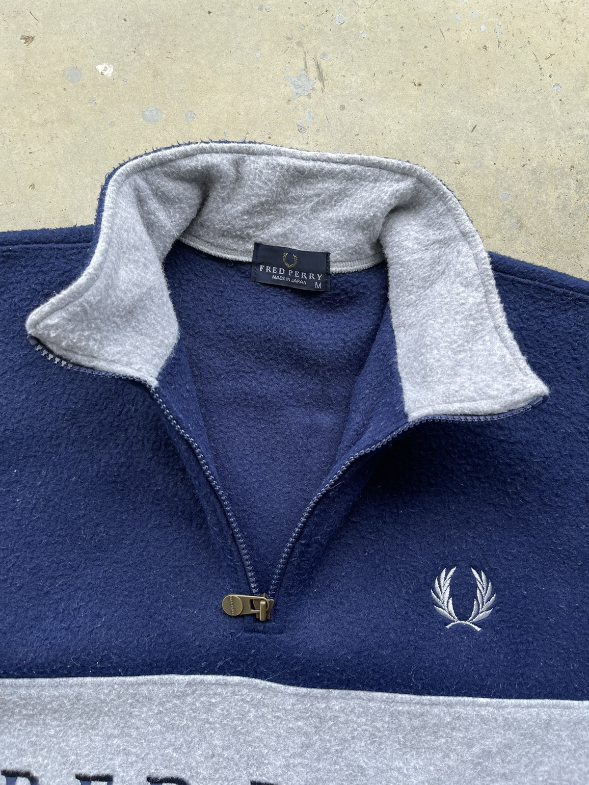 Fred Perry Chest Spell Out Half zipper pullover - 5
