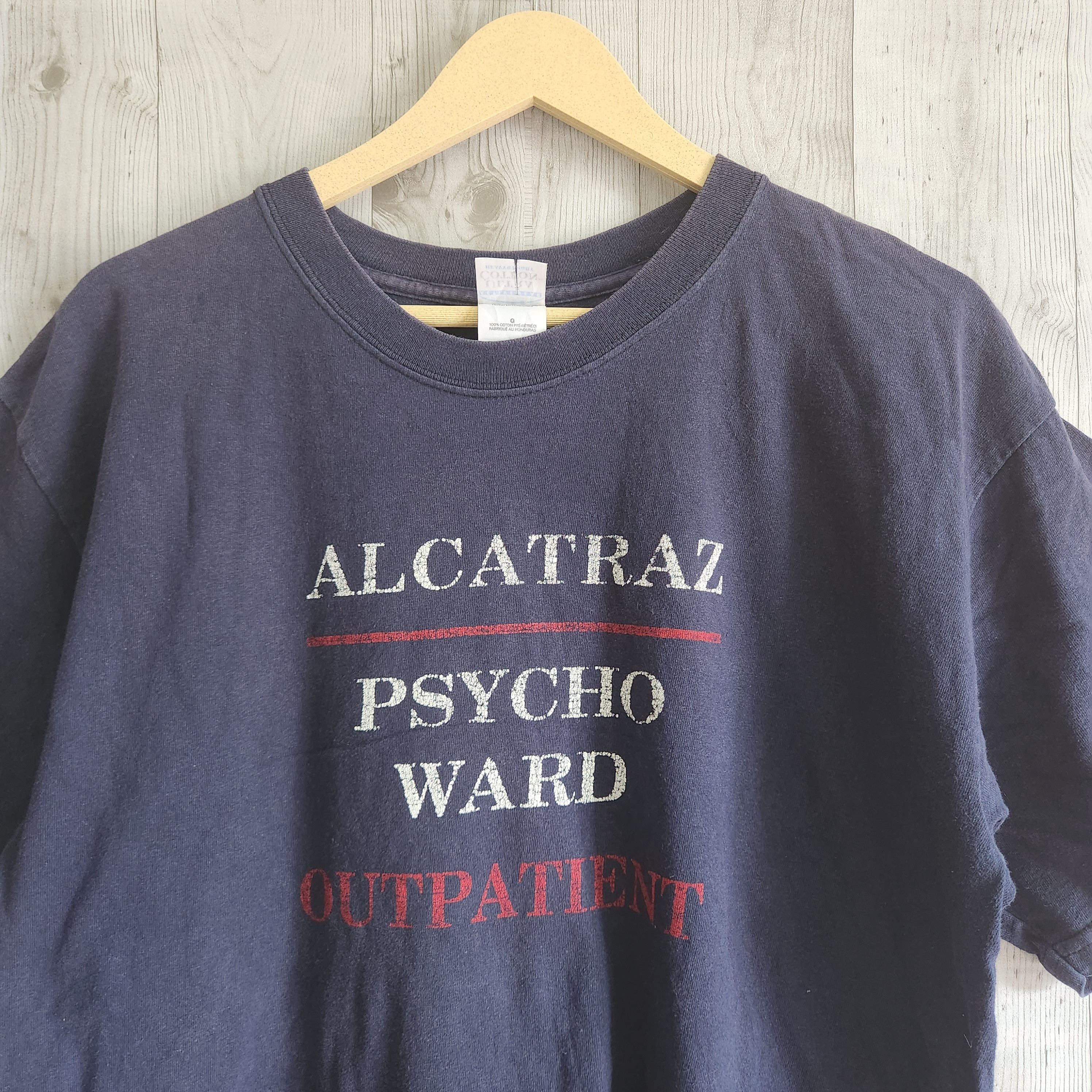 Fruit Of The Loom - Vintage Y2K Alcatraz Psycho Ward Outpatient TShirt - 16