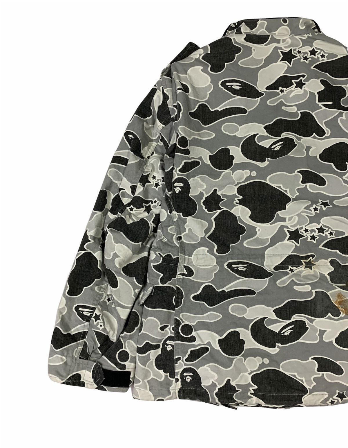 🔥VTG OG BAPE M-65 RAMBO GREY CAMO UTILITY JACKETS - 6