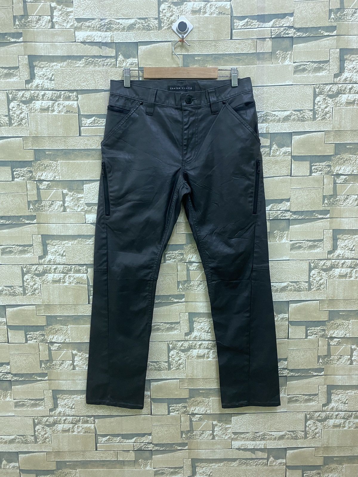 Japanese Brand - UNIQLO Coated Cloth Synthetic Leather Pants - 1