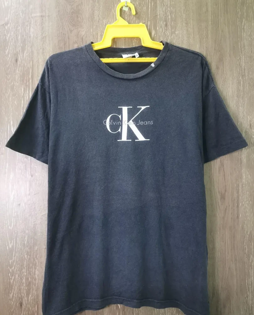 Calvin Klein - Vintage CK Calvin Klein Black Tee - 1