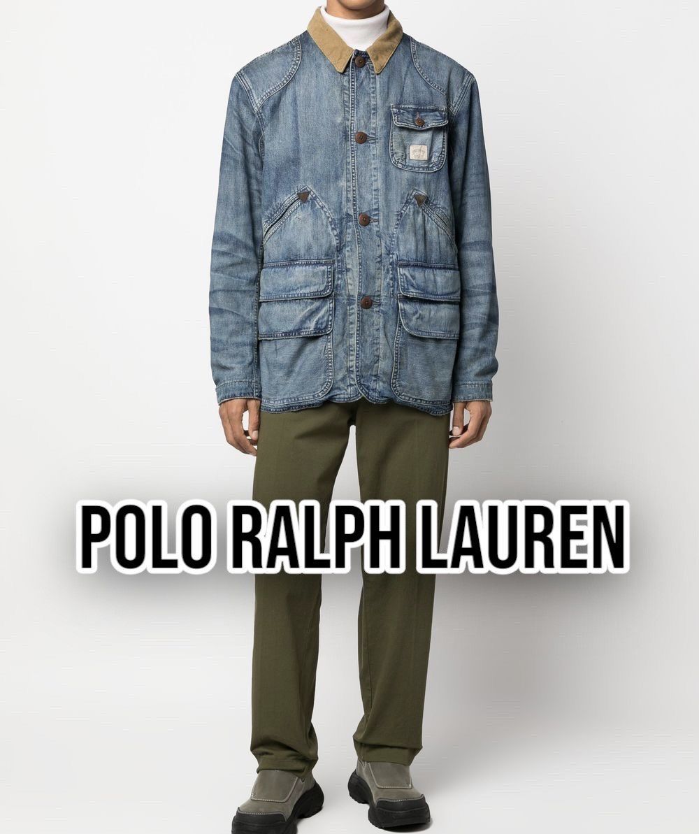🔥 Vintage Polo Ralph Lauren Denim Hunting Utility Jacket - 1