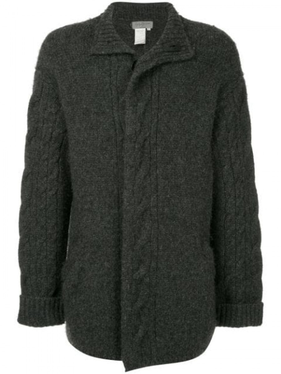 Yohji Yamamoto AW05 YOHJI YAMAMOTO POUR HOMME WOOL KNIT COAT M ...