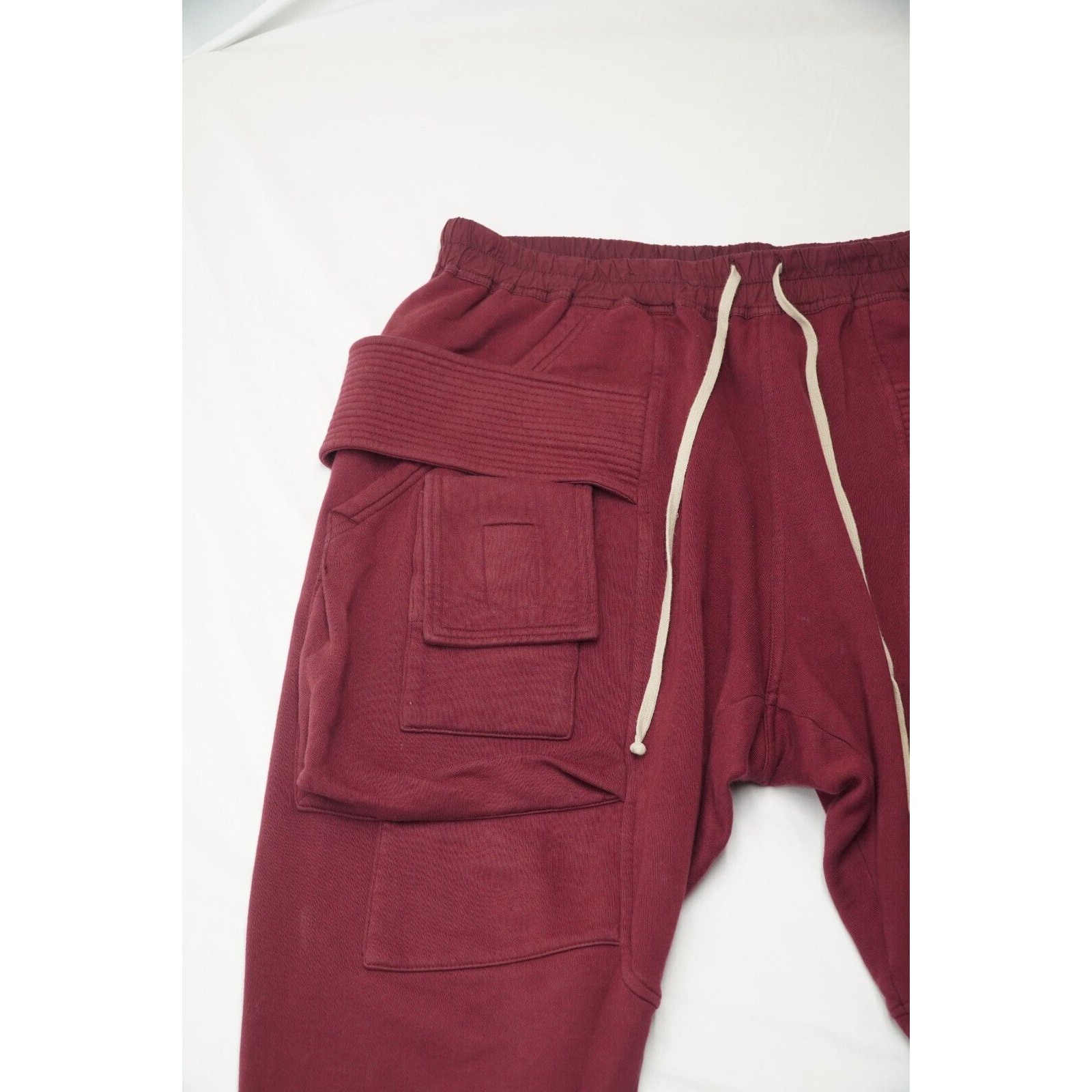 Rick Creatch Cargo Cropped Sweatpant Bruise Red FW20 - 8