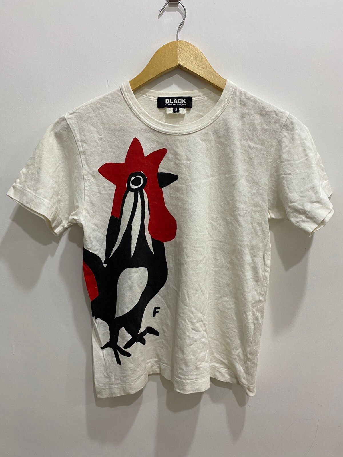 AW15 Comme Des Garçons Black Rooster T-Shirt - 1