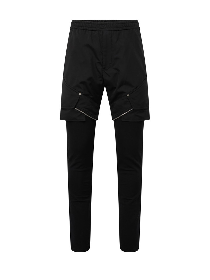 FW22 ZIPOFF TRACKPANT BLACK - 1