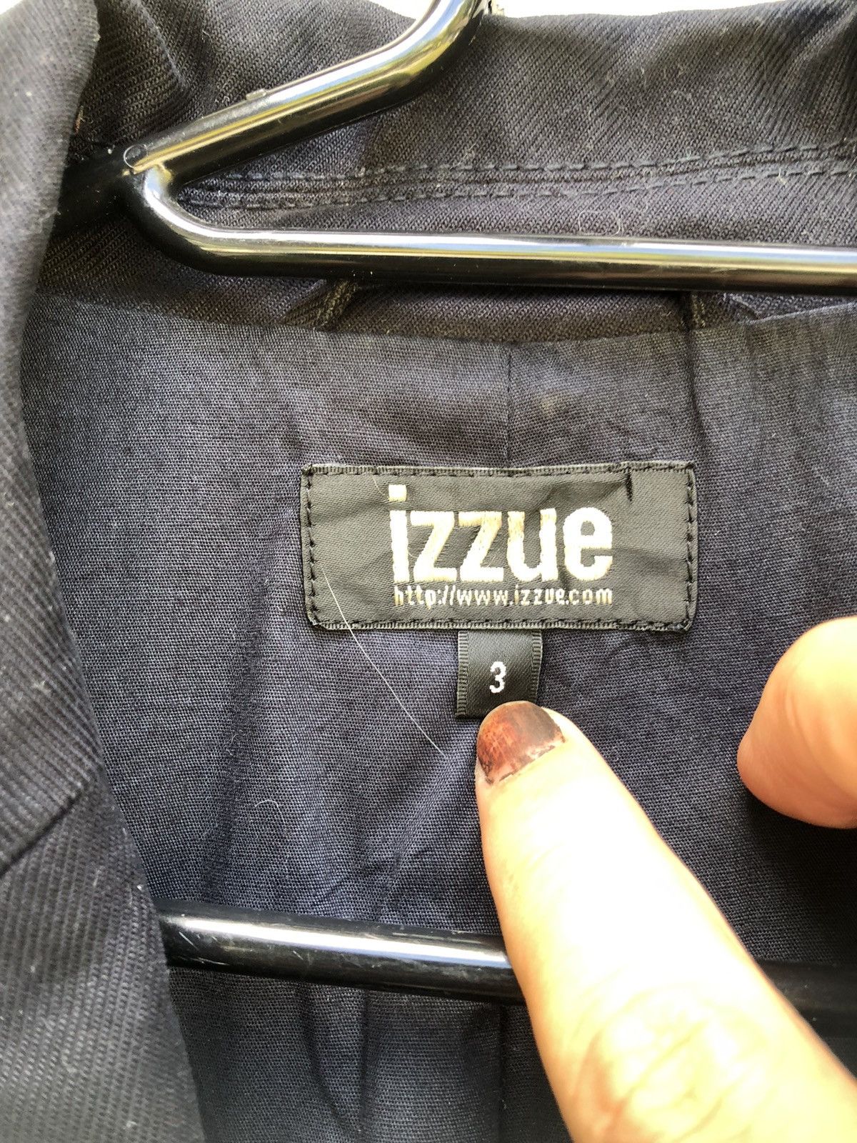 Izzue Wool Pocket Leather Elbow Patch Jacket - 7