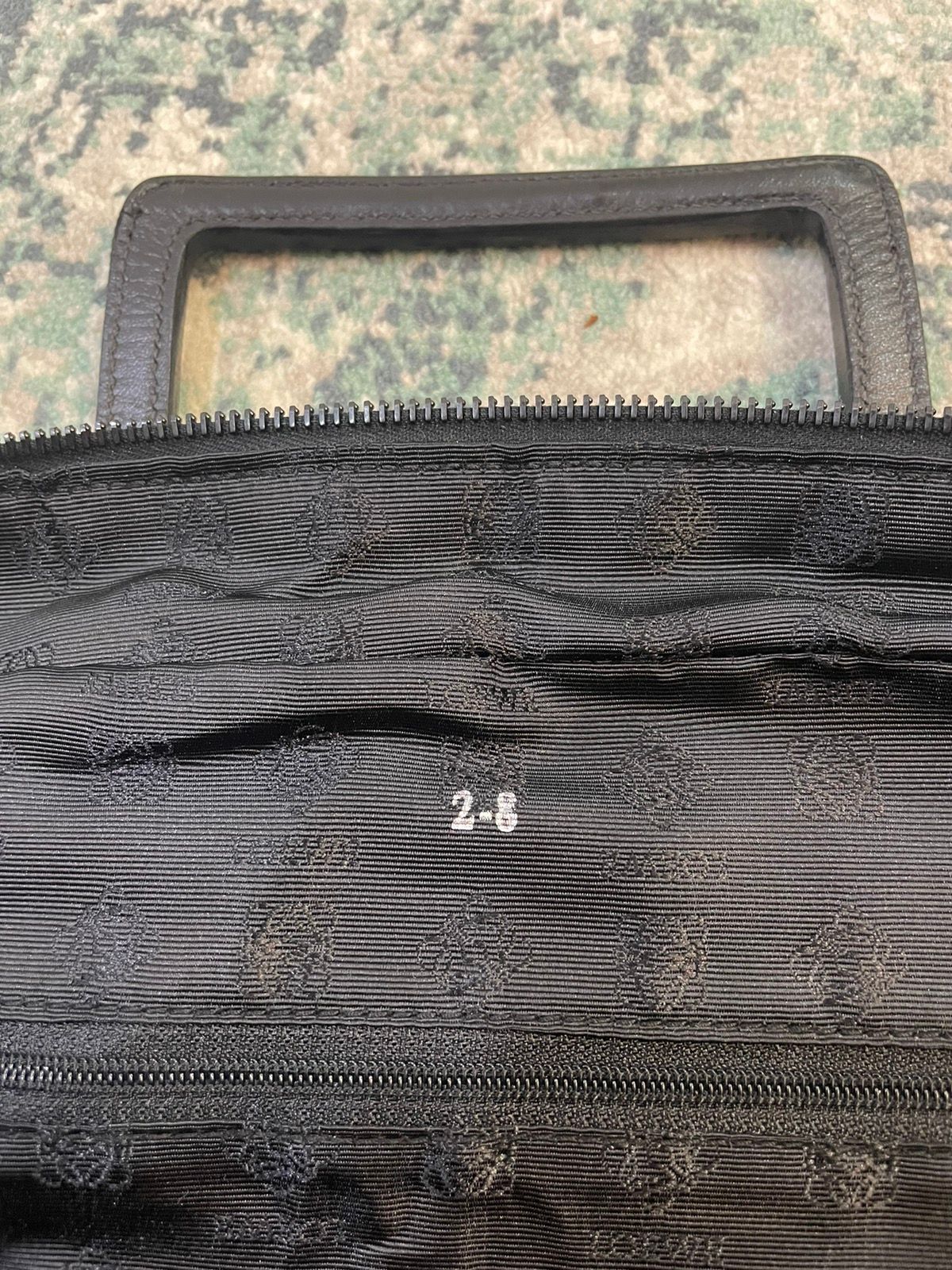 Loewe Black Nylon Leather Handle Travel Bag - 6