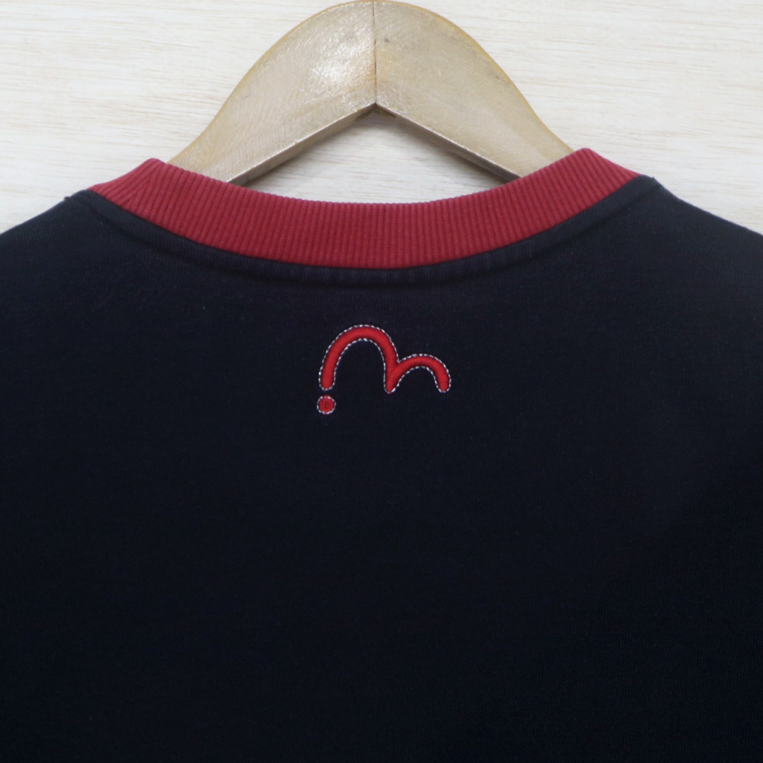 Vintage 90s EVISU Japan No.1 Jeans Big Logo Sweater Sweatshirt Pullover Jumper - 8