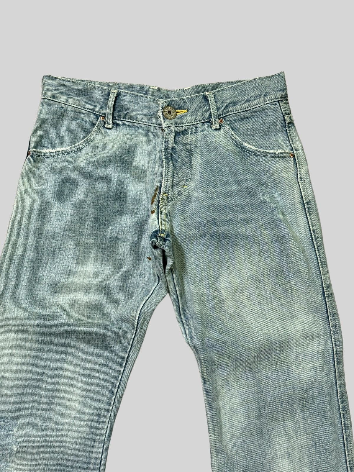 Vintage - Distressed COCOLULU Mud WashThrashed Faded Jeans - 3