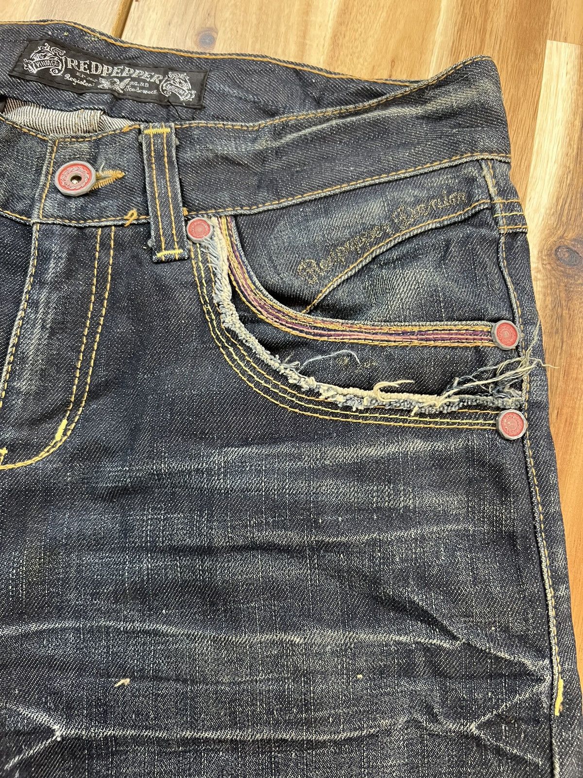 Vintage - Red Peppers & Denim Jeans - 5