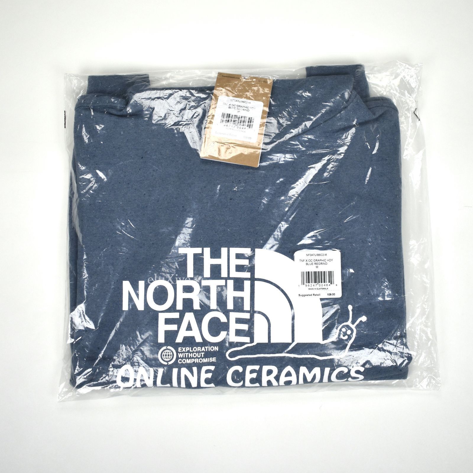 Online Ceramics The North Face Blue Snail Logo Hoodie - 7