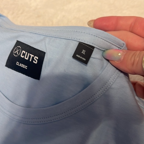 Cuts Clothing - Cuts Rival Tee Classic-fit Cotton PYCA - Sky - 7