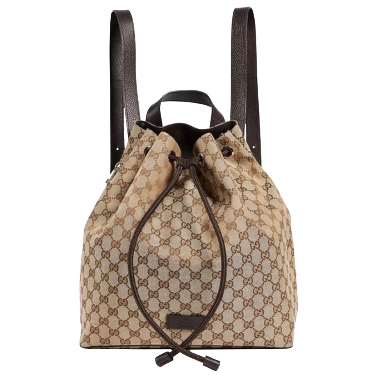  Gucci Gg Supreme Logo Travel Monogram Gg Canvas backpack - 1