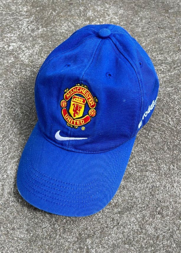 Nike vintage Manchester United vodafone swoosh hat MAN U ...