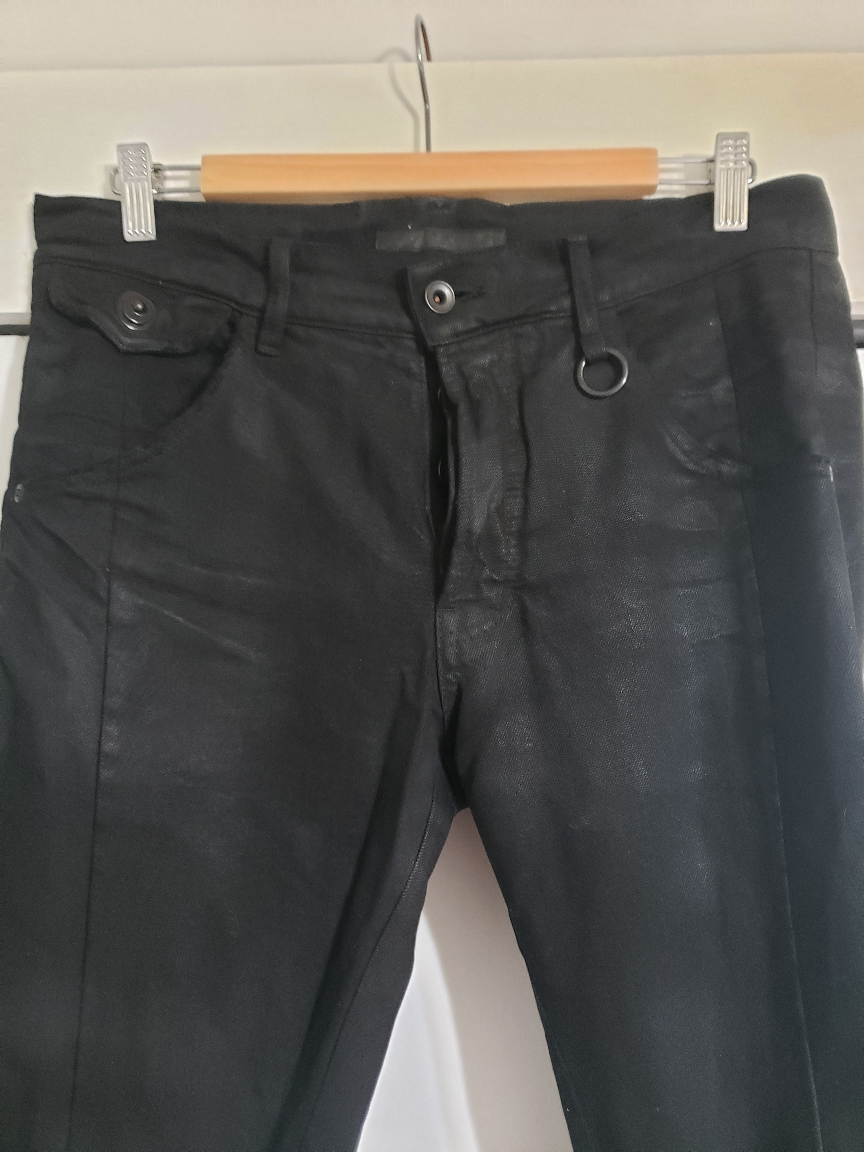 Halo FW 11-12 Black Waxed Distressed Denim Size 2 - 2