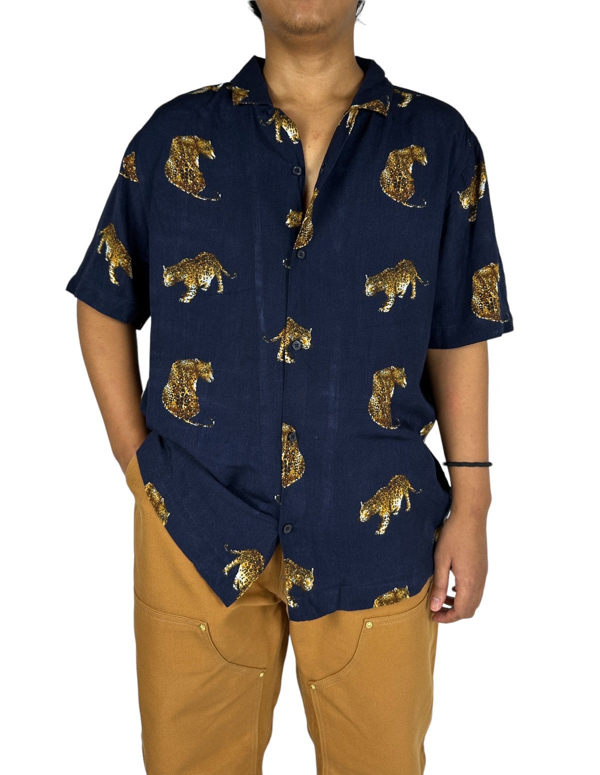 Archival Clothing - H&M Leopard Hawaiian Shirts Trending Streetwear DALIRUN Good - 1