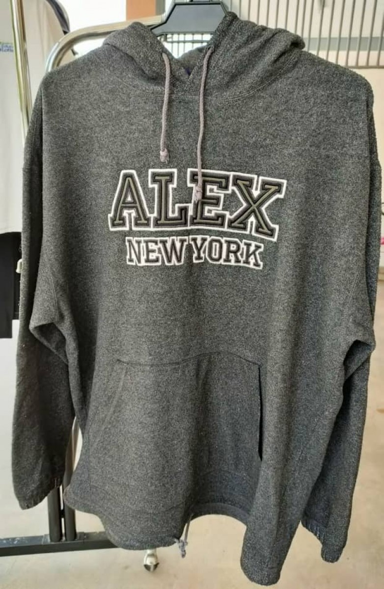 Designer - Alexander Julian Embroidered Fleece Hoodie - 1