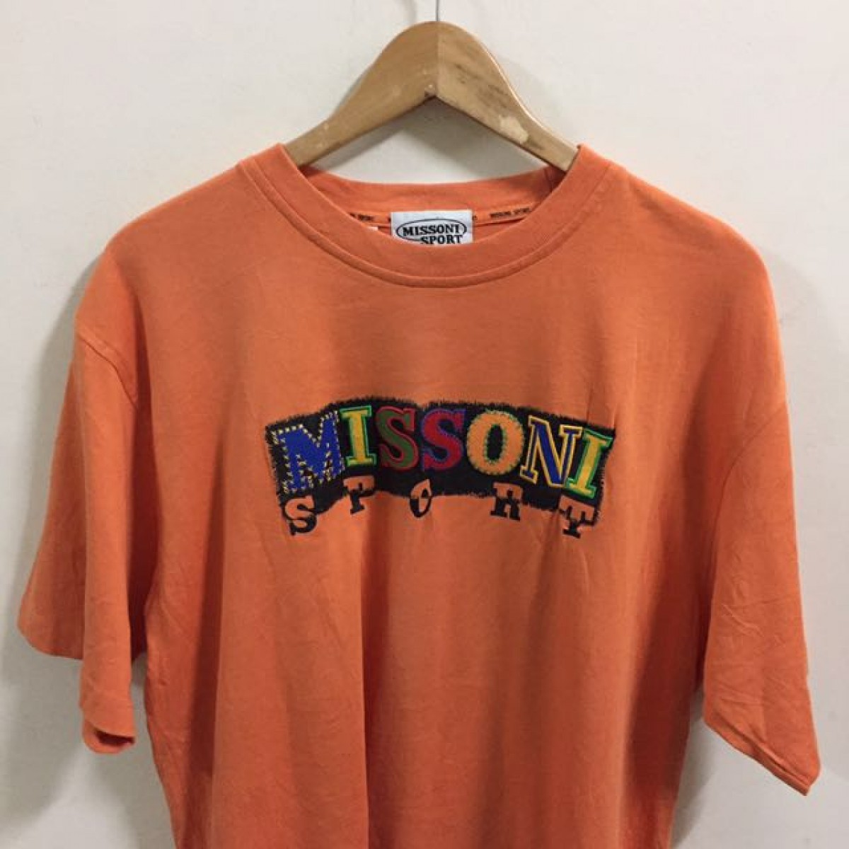 Missoni Sport Logo shirt size L large orange - 2