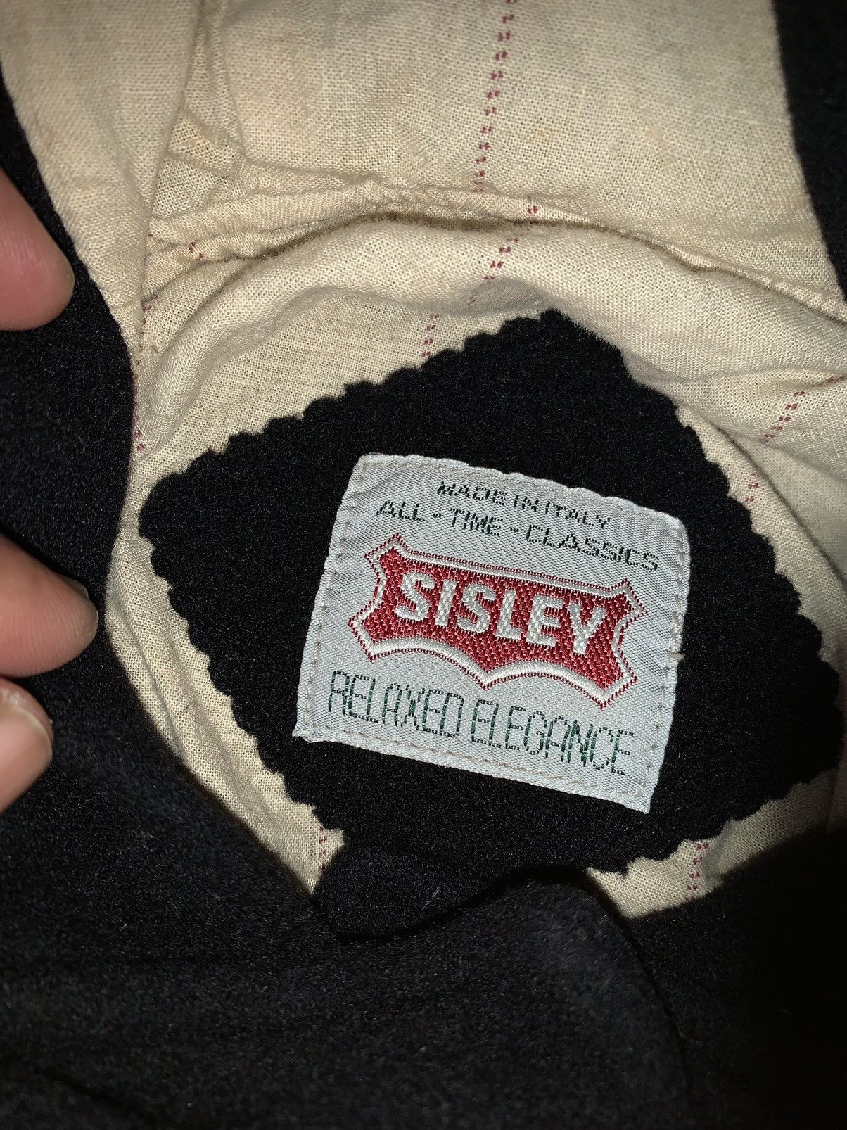 Vintage Sisley Crop Top hoodies jacket wool - 14