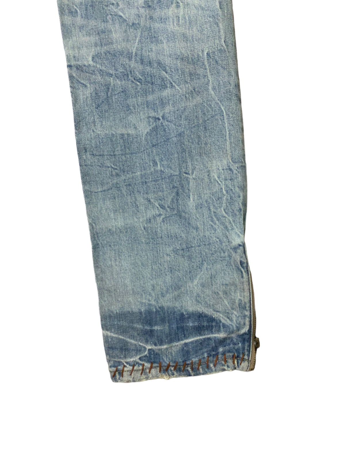 Distressed Denim - Distressed Japan Denim Zipper Custom Denim Jeans - 18