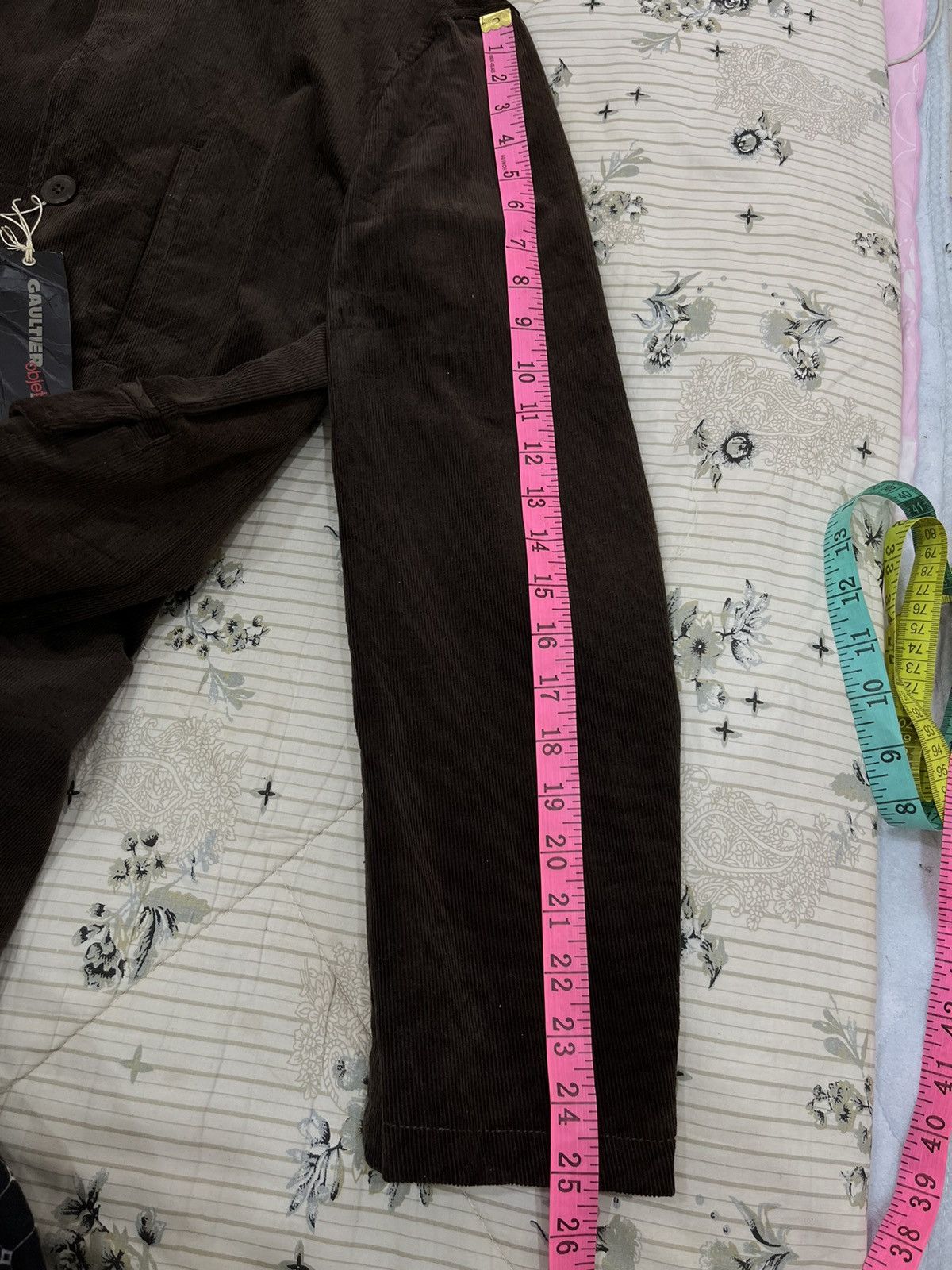 (Jj). JEAN PAUL GAULTIER CORDUROY HYPE JACKET - 16