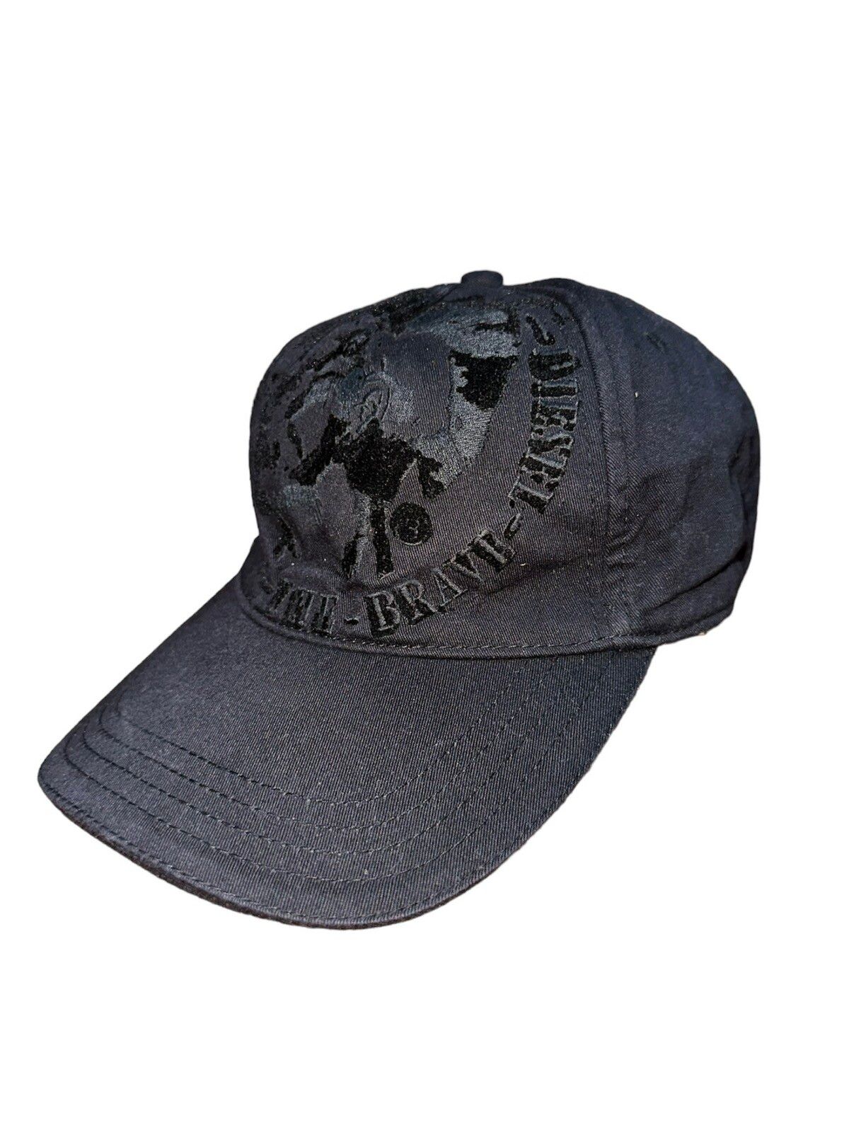Diesel Black Velvet Hat - 1