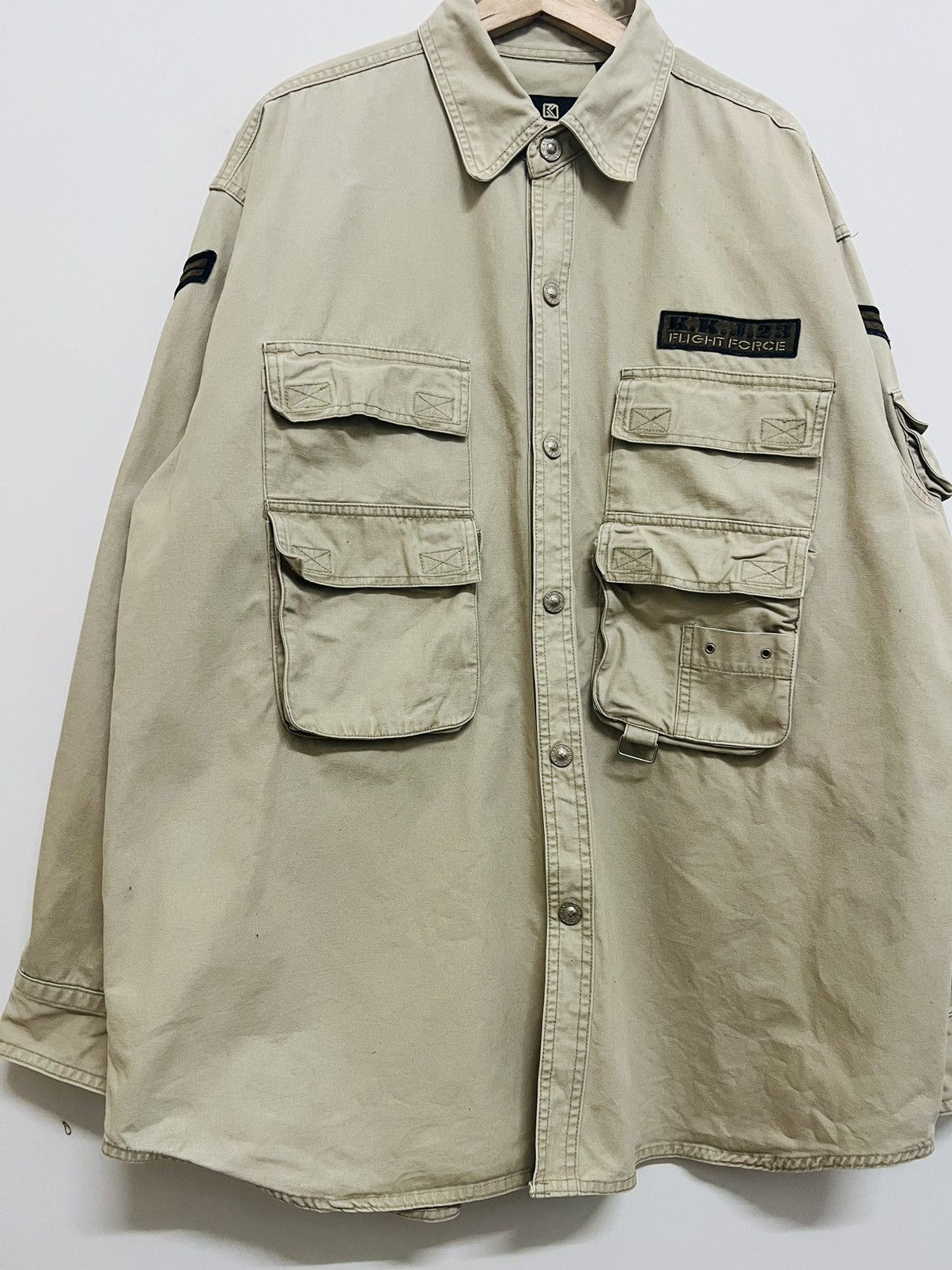 Vintage Karl Kani Khakis Flight Force Oversize Shirt - 6