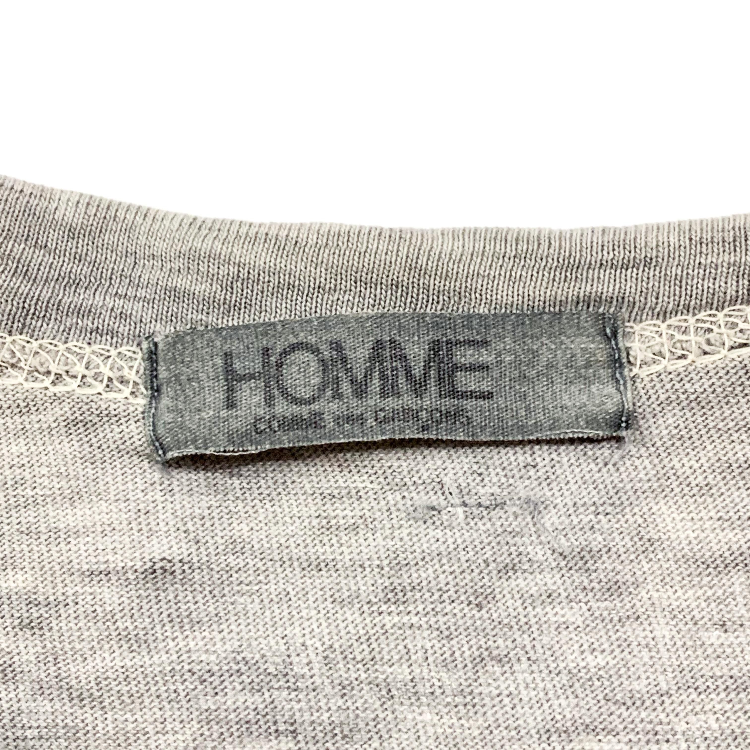 Contrast Stitching Cotton T-Shirt - 3