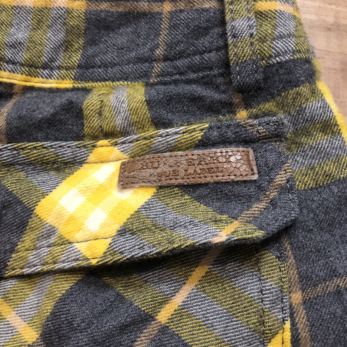 Vintage - Vintage Burberry Blue Label Checkered Wool Shorts - 7