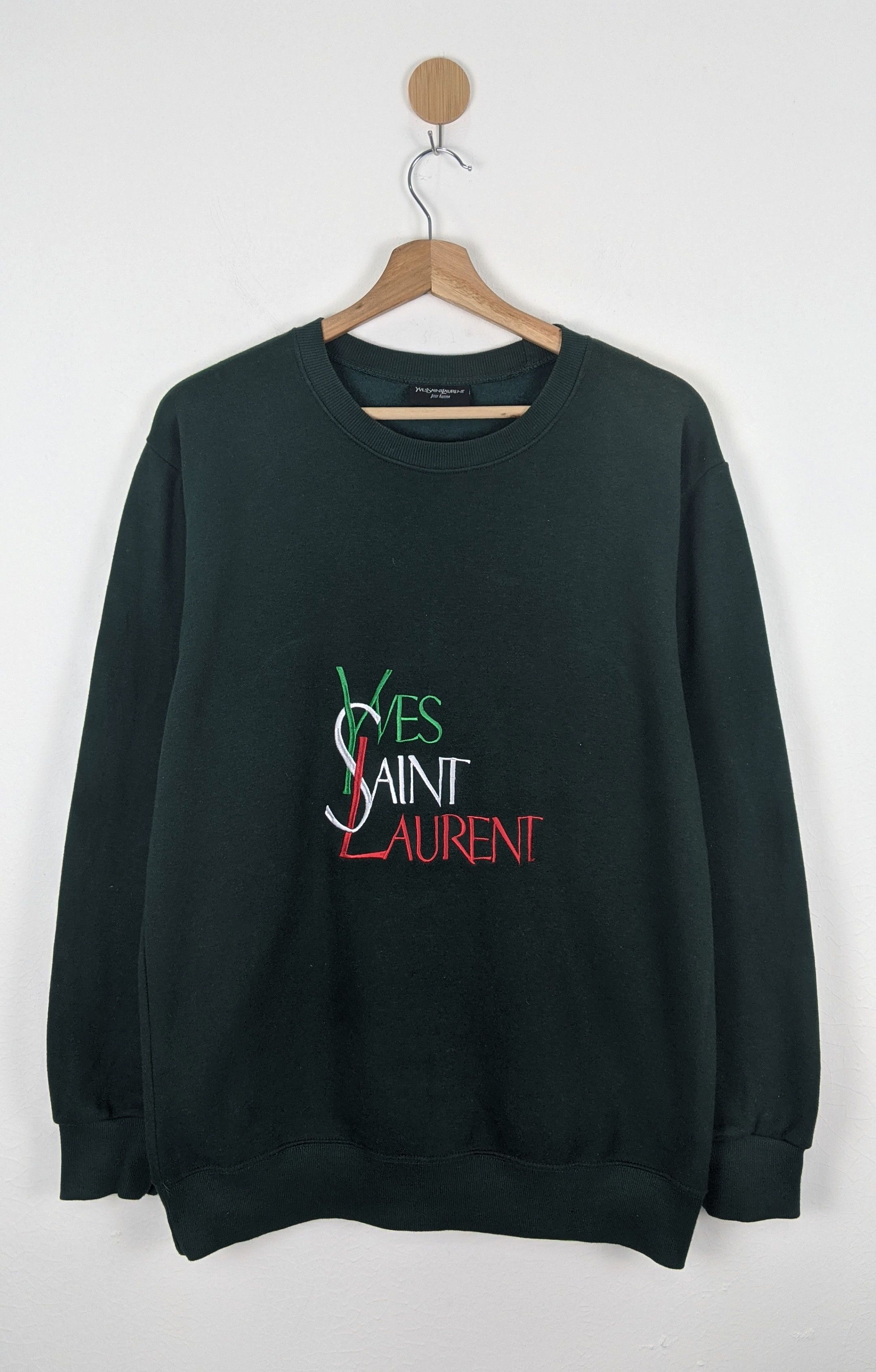 Yves Saint Laurent YSL Pour Homme Embroidery Sweatshirt - 1