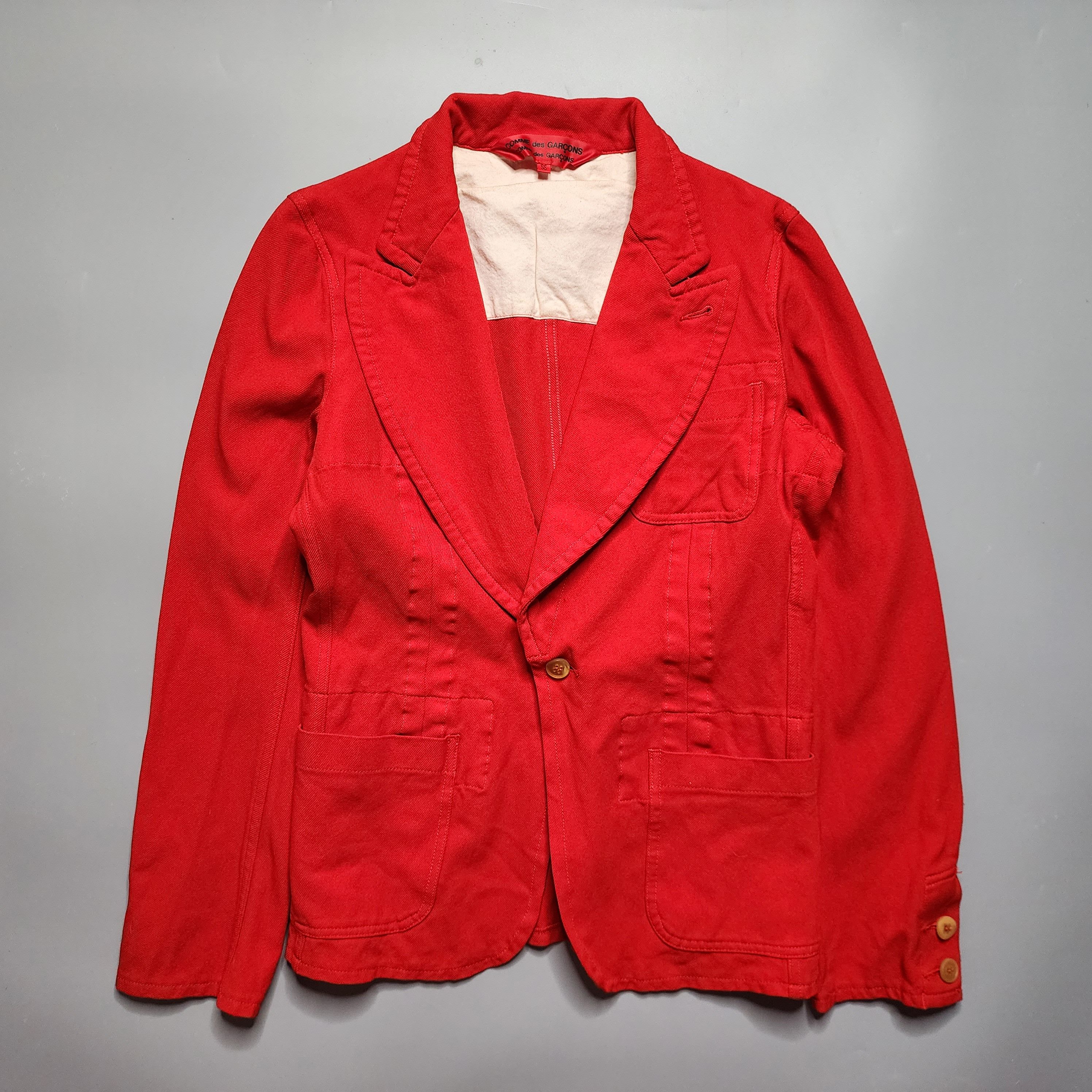 Comme Des Garcons - Overdyed Boiled Polyester Blazer Jacket - 1