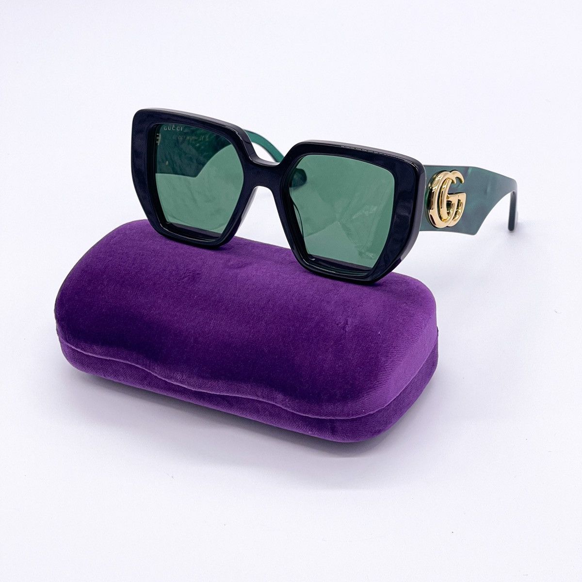 NEW GUCCI GG0956S 001 BLACK GREEN WOMEN SUNGLASSES GUCCI - 1